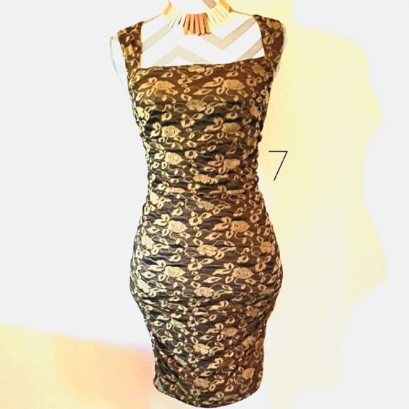 FREE PEOPLE MINI STRETCH DRESS SIZE S - Picture 2 of 8
